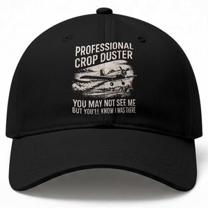 Funny Professional Crop Duster Fart Joke Dusting Airplane Baseball Cap