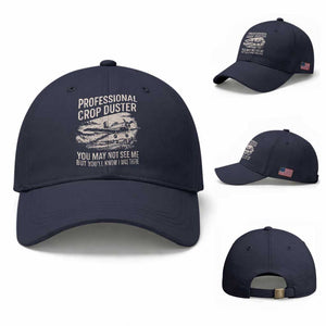 Funny Professional Crop Duster Fart Joke Dusting Airplane Baseball Cap