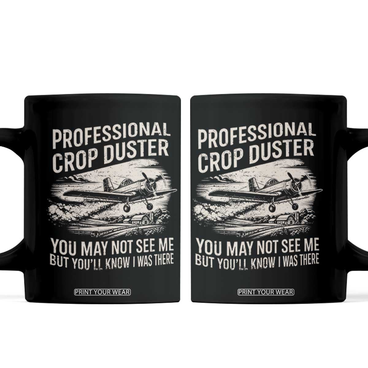Funny Professional Crop Duster Fart Joke Dusting Airplane Coffee Mug