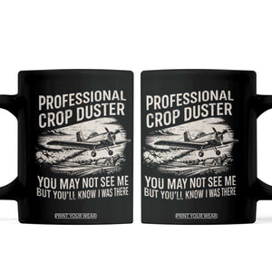 Funny Professional Crop Duster Fart Joke Dusting Airplane Coffee Mug