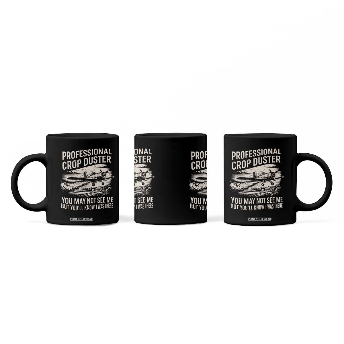 Funny Professional Crop Duster Fart Joke Dusting Airplane Coffee Mug