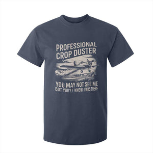 Funny Professional Crop Duster Fart Joke Dusting Airplane T Shirt For Kid