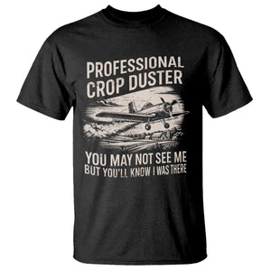 Funny Professional Crop Duster Fart Joke Dusting Airplane T Shirt