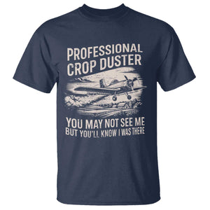 Funny Professional Crop Duster Fart Joke Dusting Airplane T Shirt