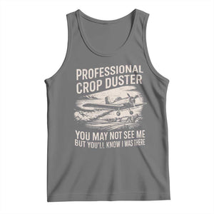 Funny Professional Crop Duster Fart Joke Dusting Airplane Tank Top