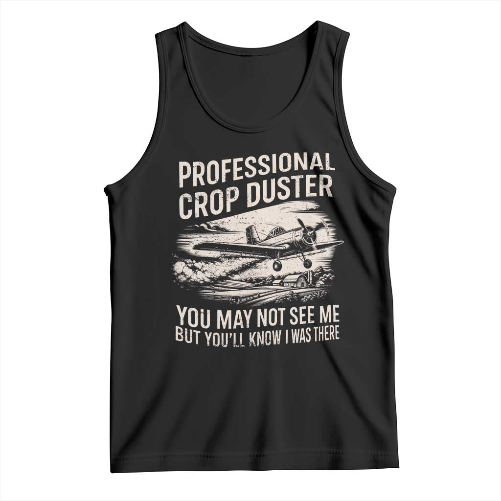 Funny Professional Crop Duster Fart Joke Dusting Airplane Tank Top