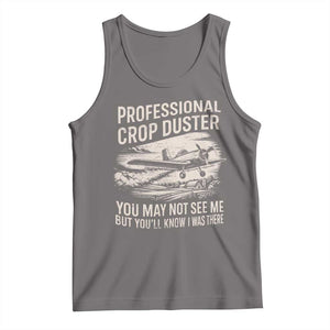 Funny Professional Crop Duster Fart Joke Dusting Airplane Tank Top