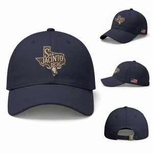 Battle of San Jacinto 1836 Texas History Independence Day Baseball Cap TS11 Baseball Cap Universal Fit Navy Print Your Wear