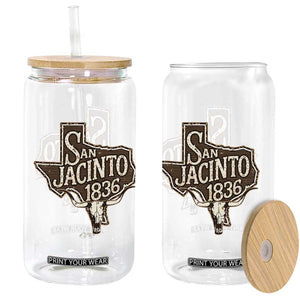 Battle of San Jacinto 1836 Texas History Independence Day Glass Can TS11 Print Your Wear