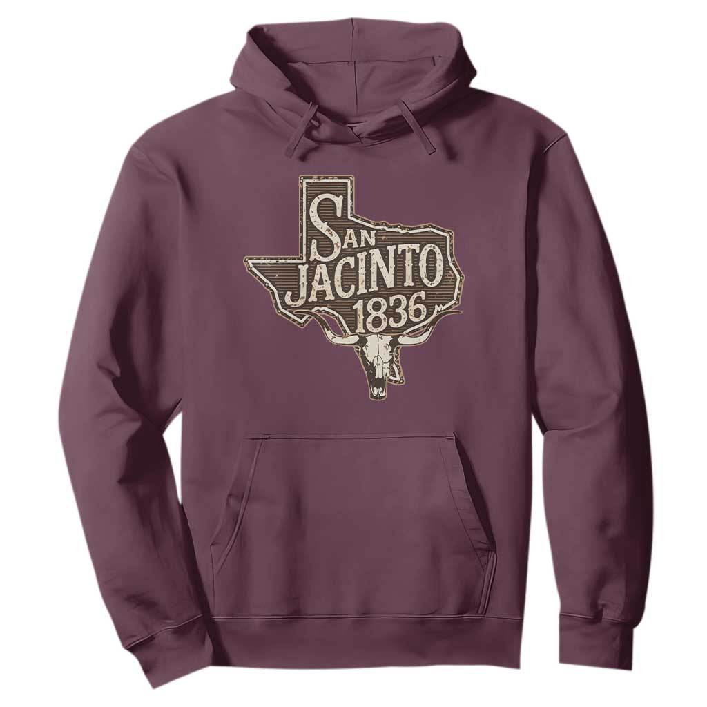 Battle of San Jacinto 1836 Texas History Independence Day Hoodie TS11 Maroon Print Your Wear