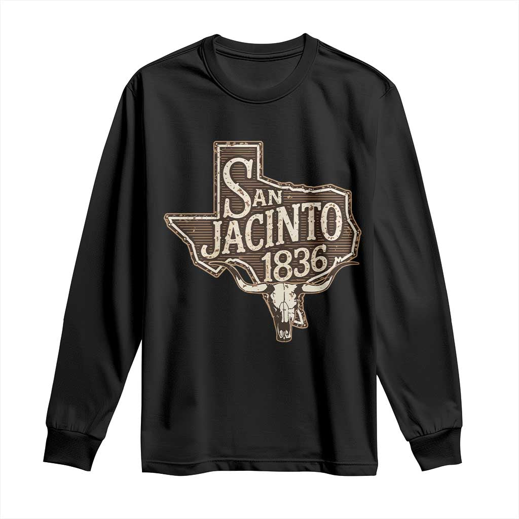 Battle of San Jacinto 1836 Texas History Independence Day Long Sleeve Shirt TS11 Black Print Your Wear