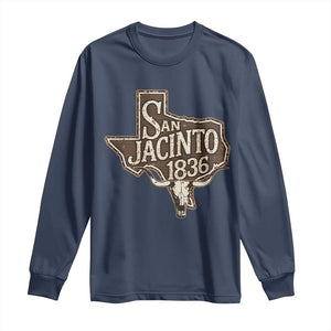 Battle of San Jacinto 1836 Texas History Independence Day Long Sleeve Shirt TS11 Navy Print Your Wear