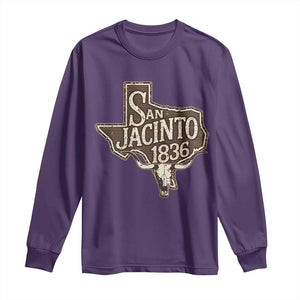 Battle of San Jacinto 1836 Texas History Independence Day Long Sleeve Shirt TS11 Purple Print Your Wear