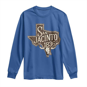 Battle of San Jacinto 1836 Texas History Independence Day Long Sleeve Shirt TS11 Royal Blue Print Your Wear