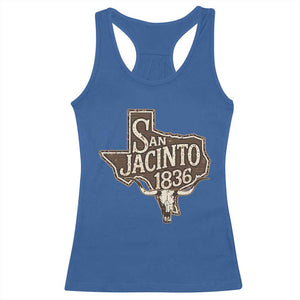 Battle of San Jacinto 1836 Texas History Independence Day Racerback Tank Top TS11 Royal Blue Print Your Wear