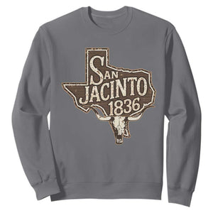 Battle of San Jacinto 1836 Texas History Independence Day Sweatshirt TS11 Charcoal Print Your Wear