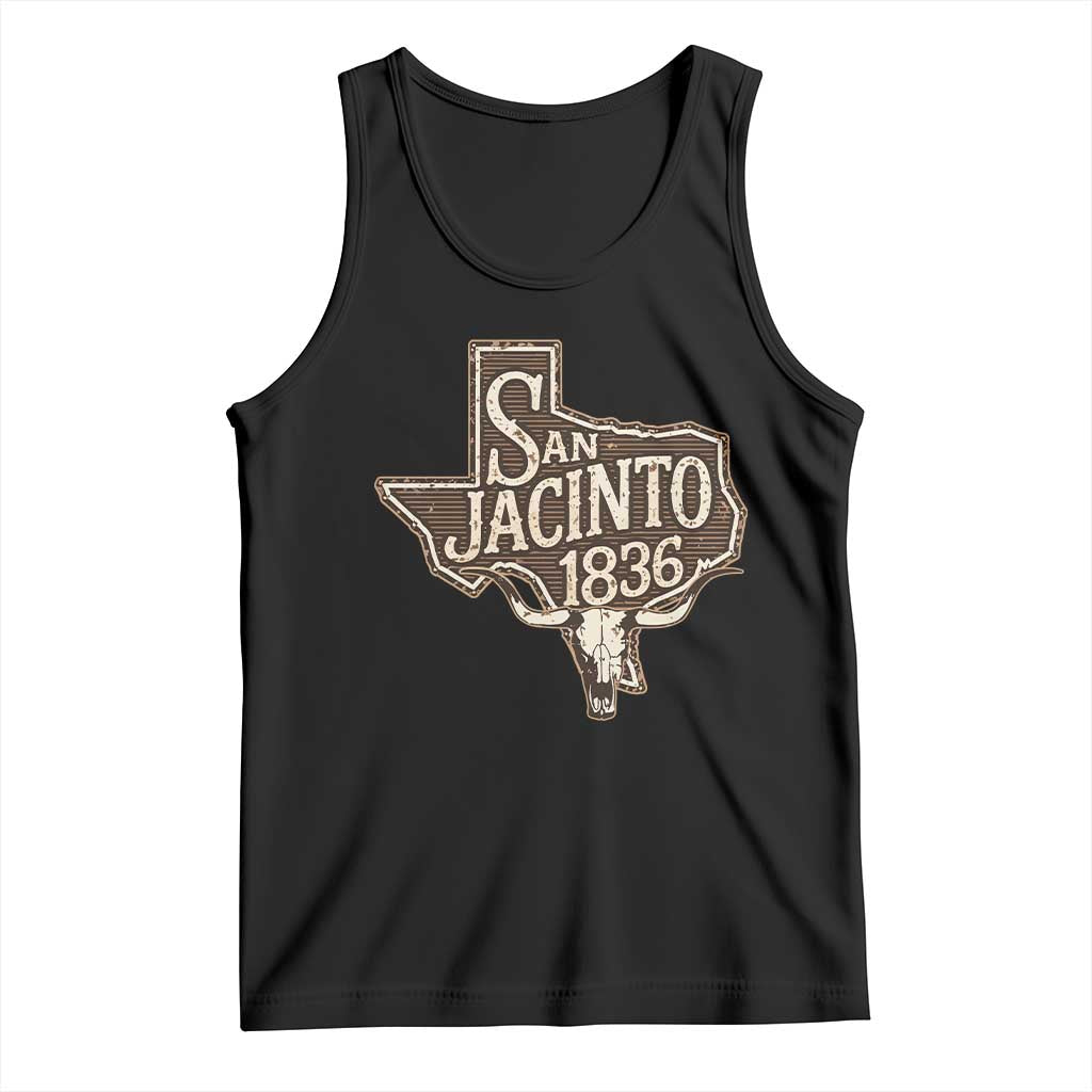 Battle of San Jacinto 1836 Texas History Independence Day Tank Top TS11 Black Print Your Wear