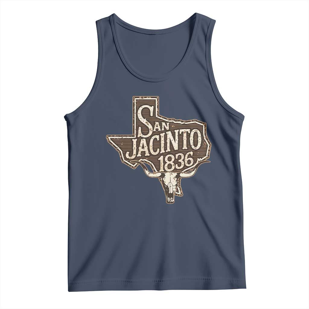 Battle of San Jacinto 1836 Texas History Independence Day Tank Top TS11 Navy Print Your Wear