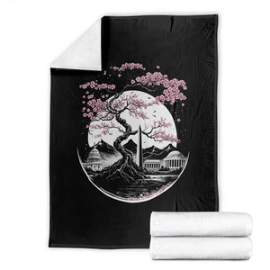 Washington DC Cherry Blossoms Monuments Memorials Japanese Style Throw Blanket TS11 Black Print Your Wear