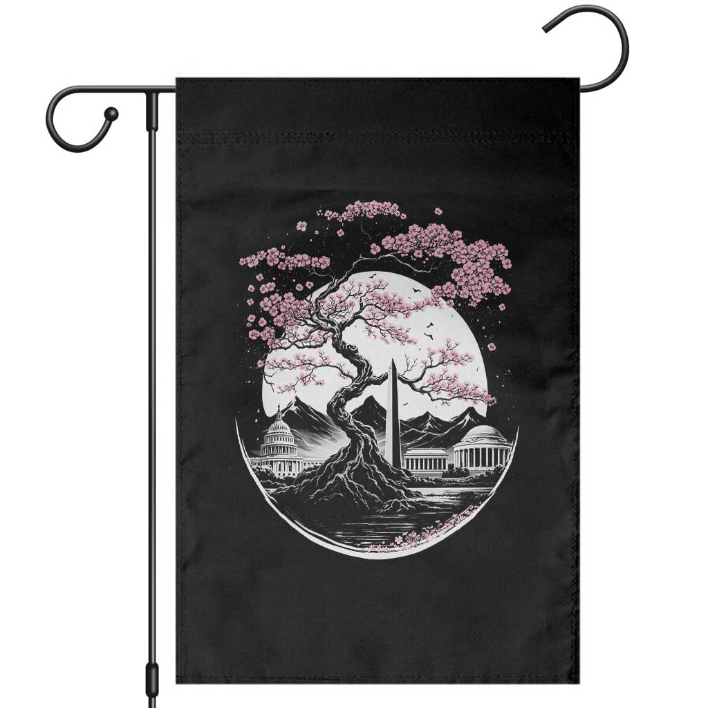 Washington DC Cherry Blossoms Monuments Memorials Japanese Style Garden Flag TS11 Black Print Your Wear