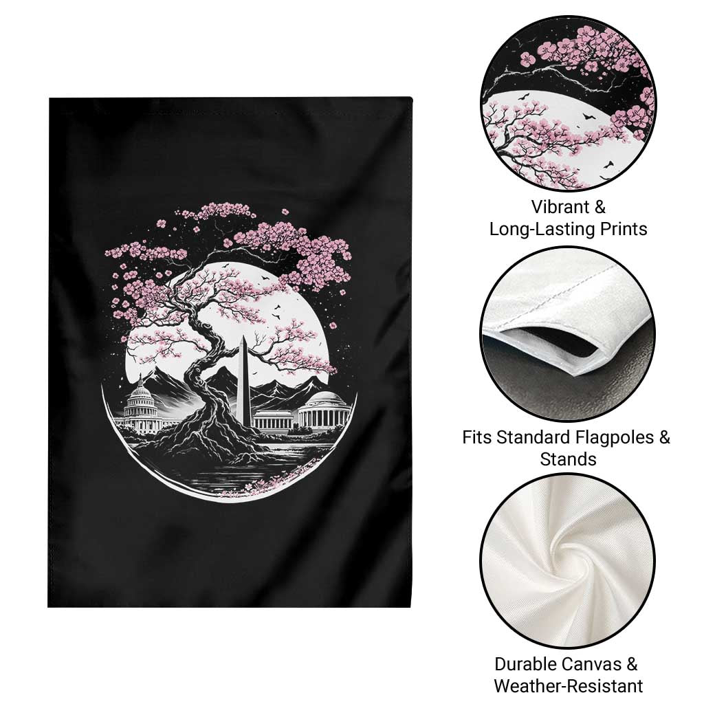 Washington DC Cherry Blossoms Monuments Memorials Japanese Style Garden Flag TS11 Print Your Wear