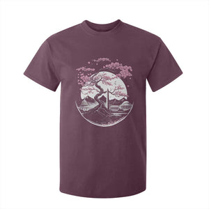 Washington DC Cherry Blossoms Monuments Memorials Japanese Style T Shirt For Kid TS11 Maroon Print Your Wear