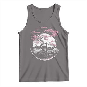 Washington DC Cherry Blossoms Monuments Memorials Japanese Style Tank Top TS11 Deep Heather Print Your Wear