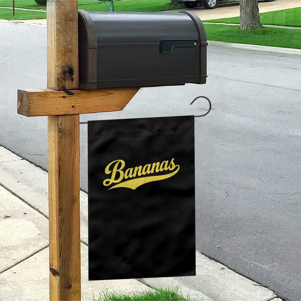 Bananas Retro Throwback Baseball Sport Lover Garden Flag TS11 Print Your Wear