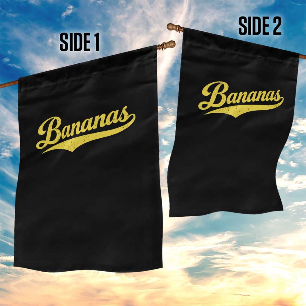 Bananas Retro Throwback Baseball Sport Lover Garden Flag TS11 Print Your Wear