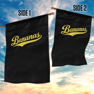 Bananas Retro Throwback Baseball Sport Lover Garden Flag TS11 Print Your Wear