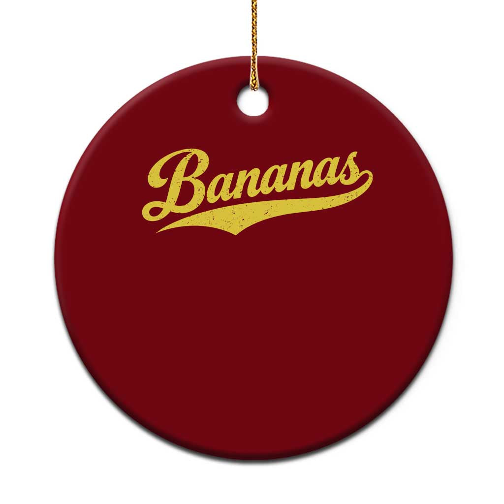 Bananas Retro Throwback Baseball Sport Lover Ceramic Ornament TS11 1pc Red Print Your Wear