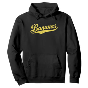 Bananas Retro Throwback Baseball Sport Lover Hoodie TS11 Black Print Your Wear