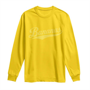 Bananas Retro Throwback Baseball Sport Lover Long Sleeve Shirt TS11 Daisy Print Your Wear