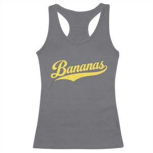 Bananas Retro Throwback Baseball Sport Lover Racerback Tank Top TS11 Charcoal Print Your Wear