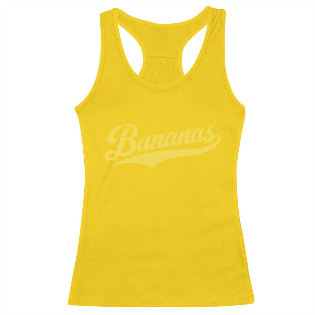 Bananas Retro Throwback Baseball Sport Lover Racerback Tank Top TS11 Daisy Print Your Wear