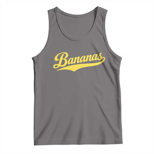 Bananas Retro Throwback Baseball Sport Lover Tank Top TS11 Deep Heather Print Your Wear