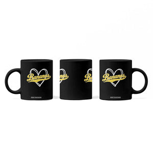 Bananas Vintage Heart Baseball Fan Game Day Coffee Mug TS11 Print Your Wear