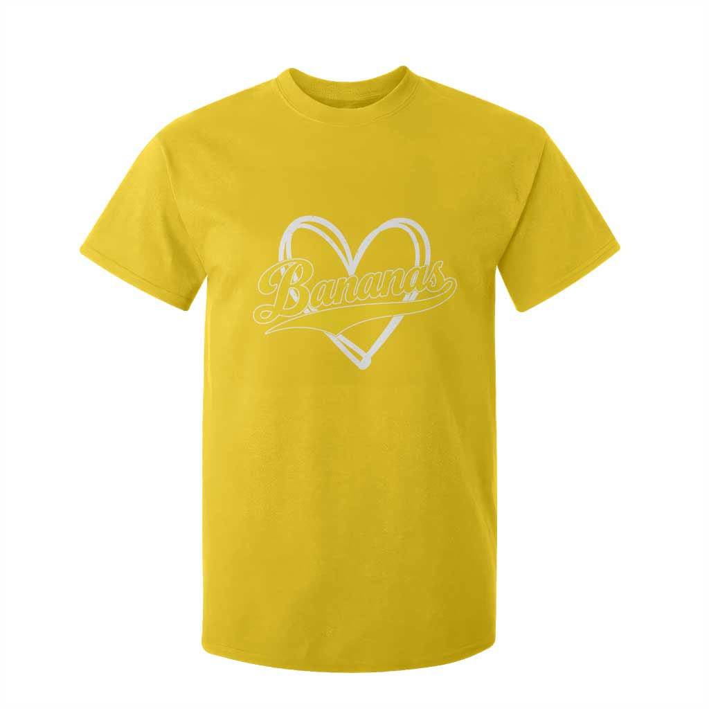 Bananas Vintage Heart Baseball Fan Game Day T Shirt For Kid TS11 Daisy Print Your Wear