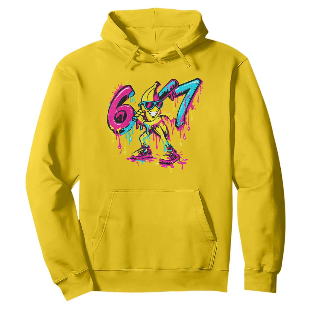 Funny 67 Banana Baseball Drip Ice Cream Six Seven Meme Hoodie TS11 Daisy Print Your Wear
