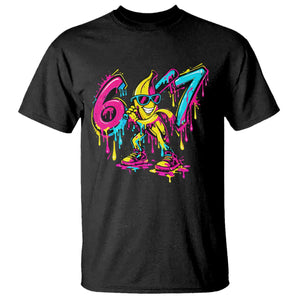 Funny 67 Banana Baseball Drip Ice Cream Six Seven Meme T Shirt TS11 Black Print Your Wear