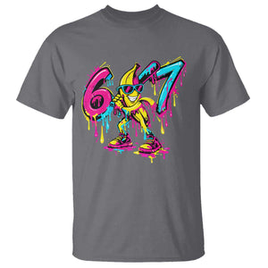 Funny 67 Banana Baseball Drip Ice Cream Six Seven Meme T Shirt TS11 Charcoal Print Your Wear