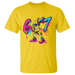 Funny 67 Banana Baseball Drip Ice Cream Six Seven Meme T Shirt TS11 Daisy Print Your Wear
