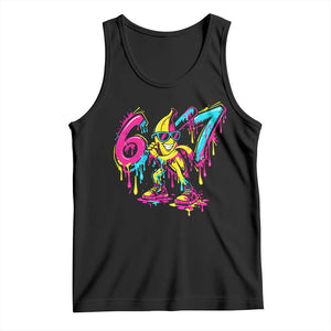 Funny 67 Banana Baseball Drip Ice Cream Six Seven Meme Tank Top TS11 Black Print Your Wear