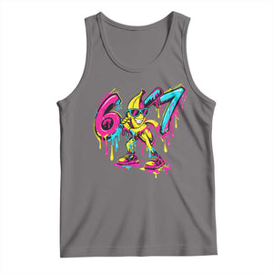Funny 67 Banana Baseball Drip Ice Cream Six Seven Meme Tank Top TS11 Deep Heather Print Your Wear