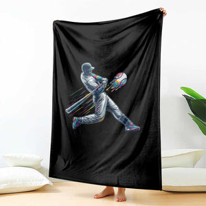 Ice Cream Baseball Player Dripping Game Day Throw Blanket TS11 Print Your Wear