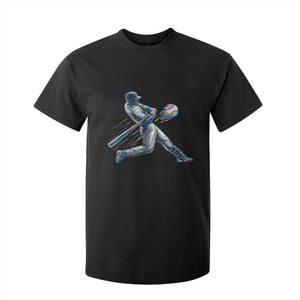 Ice Cream Baseball Player Dripping Game Day T Shirt For Kid TS11 Black Print Your Wear
