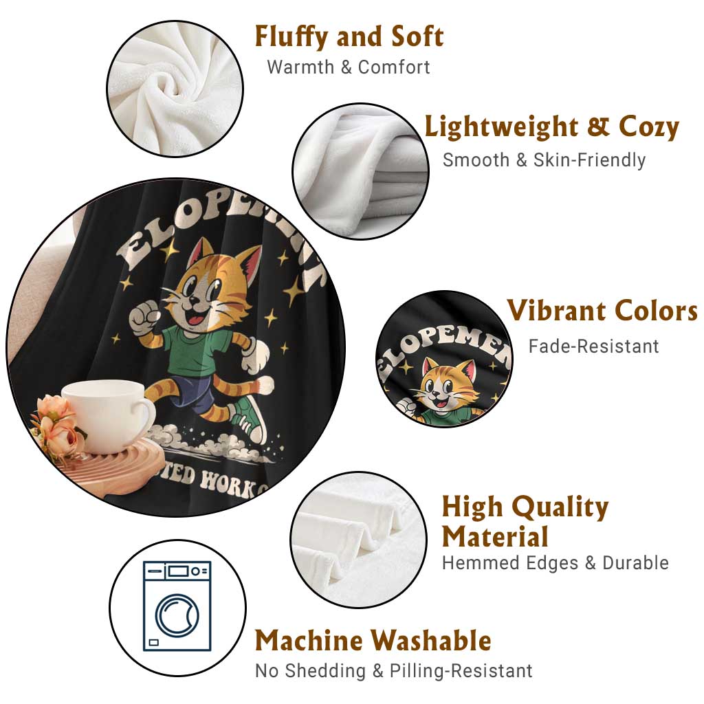 Elopement The Unexpected Workout Throw Blanket Autism Neurodiversity Cat TS11 Print Your Wear