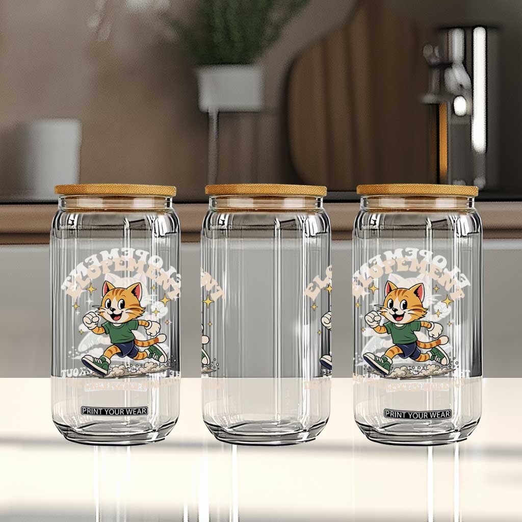 Elopement The Unexpected Workout Glass Can Autism Neurodiversity Cat TS11 Print Your Wear