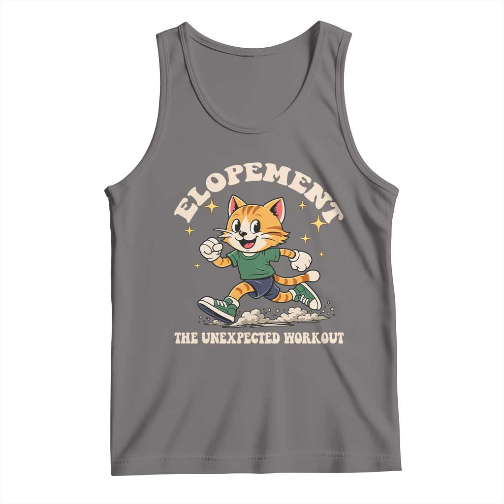 Elopement The Unexpected Workout Tank Top Autism Neurodiversity Cat TS11 Deep Heather Print Your Wear