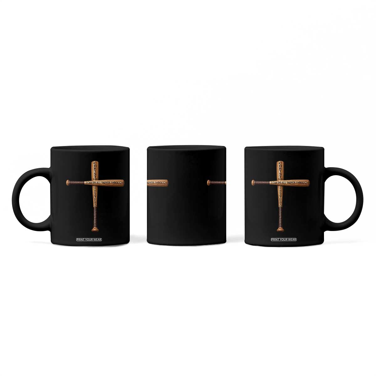 Christian Baseball Coffee Mug I Can Do All Things Through Christ Who Strengthens Me TS11 Print Your Wear